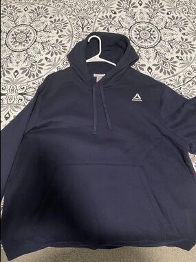 Reebok 3XL Navy Blue Pullover Hoodie